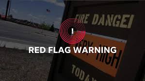 fire weather watch and red flag warning in Iowa