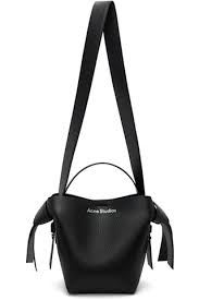 Acne Studios: Black Musubi Mini Shoulder Bag | SSENSE