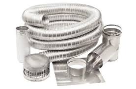 6" x 35' Stainless Steel Liner Kit With Tee Connector