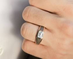 Image of Wedding Band diamond ring for men