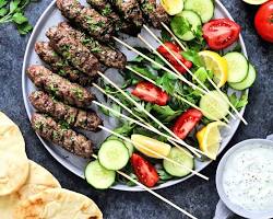 Image of Beef Kofta Kebabs with Tzatziki