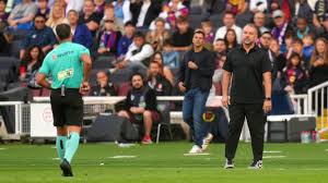 Barcelona boss Flick disputes red card in dramatic win