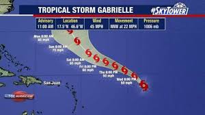Tropical Storm Gabrielle Forms in Atlantic, Forecast to Become Hurricane; No U.S. Impact Expected