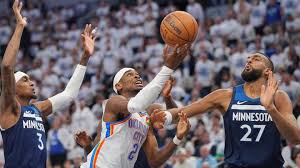 Chet Holmgren in action during the NBA playoffs