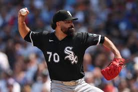 Jose Urquidy pitching for the Chicago White Sox against the Texas Rangers