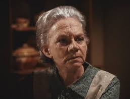 Ellen Corby, shown here in an episode of CBS-TV&#39;s &quot;The Waltons&quot; series, appeared as &quot;Miss Hanna&quot;, an old drama teacher of Lucy&#39;s in the Season 5 episode ... - Grandma_Walton