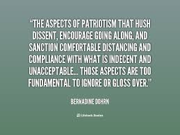 The aspects of patriotism that hush dissent, encourage going along ... via Relatably.com