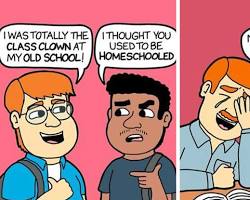 funny humor comic images with captions, AI로 생성
