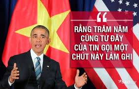 Image result for pictures of obama đọc diễn văn, hà nội 2016