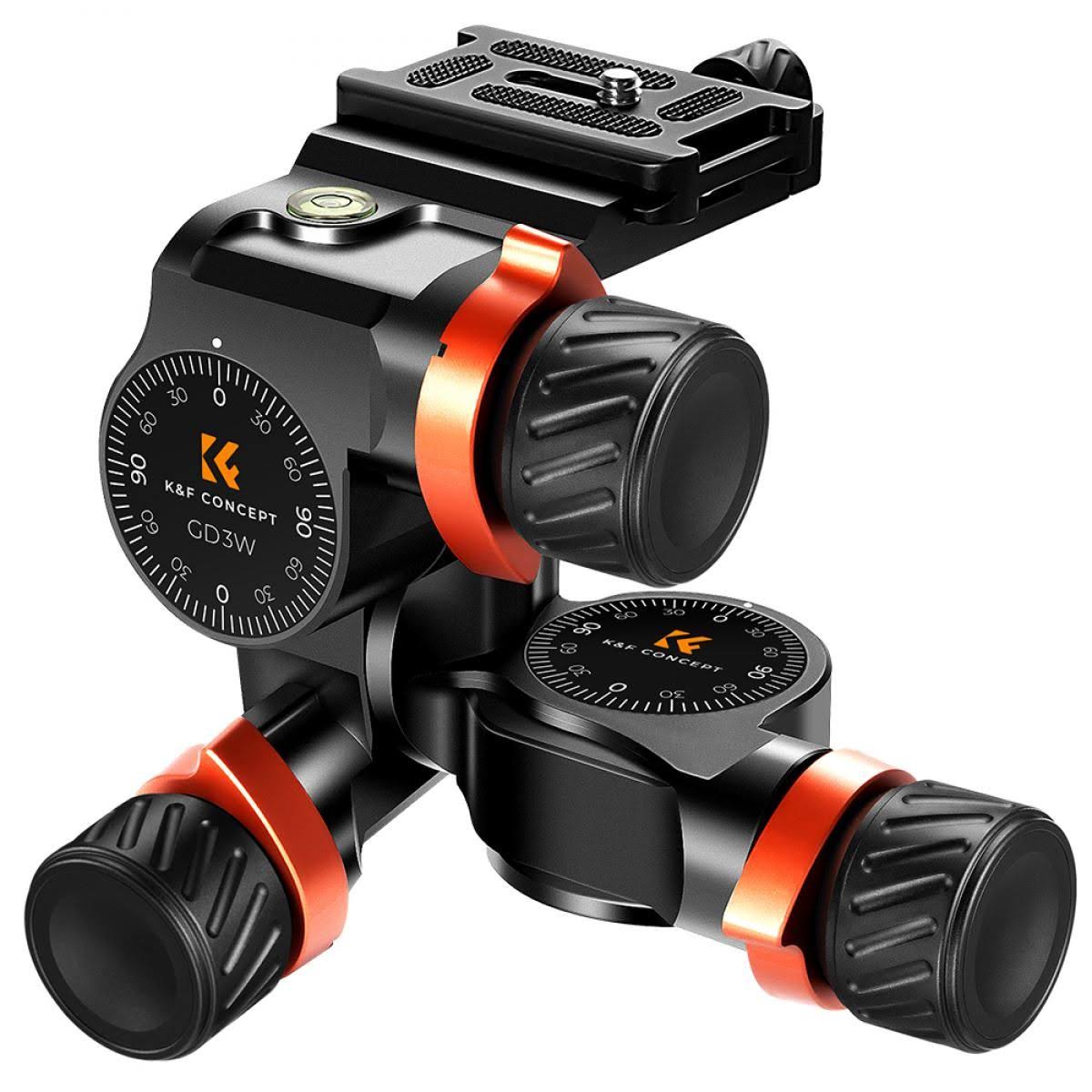 K&F Concept 3-Way Geared Tripod Head kf31.047