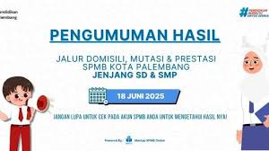 Cara Cek Pengumuman SPMB Palembang Gelombang 2 Hari Ini 18 Juni 2025 di portal-spmb.palembang.go.id