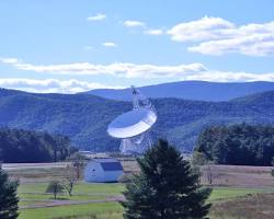 400foot radio telescope at Green Bank Observatory