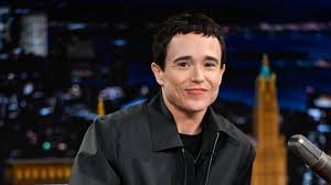 Elliot Page looks so handsome in stylish all-black outfit during Jimmy Fallon appearance