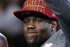 Anthony Bennett of Toronto waves after being selected first overall by the Cleveland Cavaliers in the NBA draft Thursday in New York. - anthony_bennett.jpg.size.xxlarge.promo