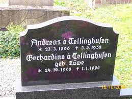 Grab von Andreas Tellinghusen, à (23.03.1906-03.05.1958), Friedhof ... - ws080
