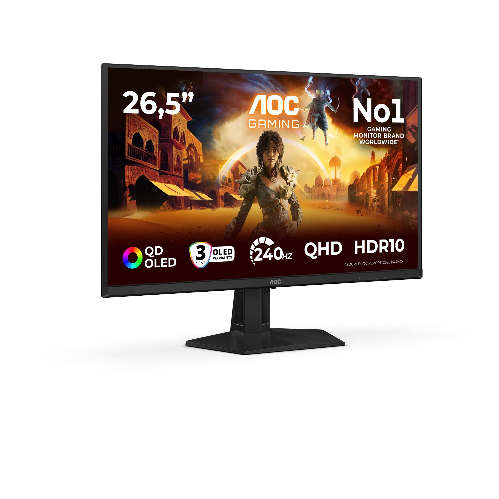 AOC 26.5 QD-OLED monitor q27g41zdf