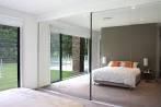 Mirrored sliding wardrobe doors