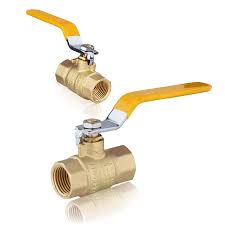 Brass Ball Valve FIP Threaded Yellow 3/4"or 1/2" Female Full ...