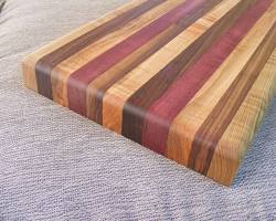 Cutting board woodworking project for beginners