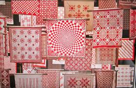 Résultat de recherche d'images pour "red and white quilts"