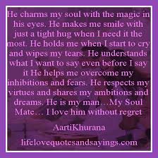 He Charms My Soul With The Magic.. - Love Quotes And Sayings via Relatably.com