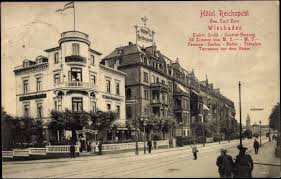 Ansichtskarte / Postkarte Wiesbaden, Hotel Reichspost, Emil Zorn ...