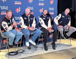 Julian Edelman Celebrates Samuel Adams Beer Collaboration with Other Boston Legends
