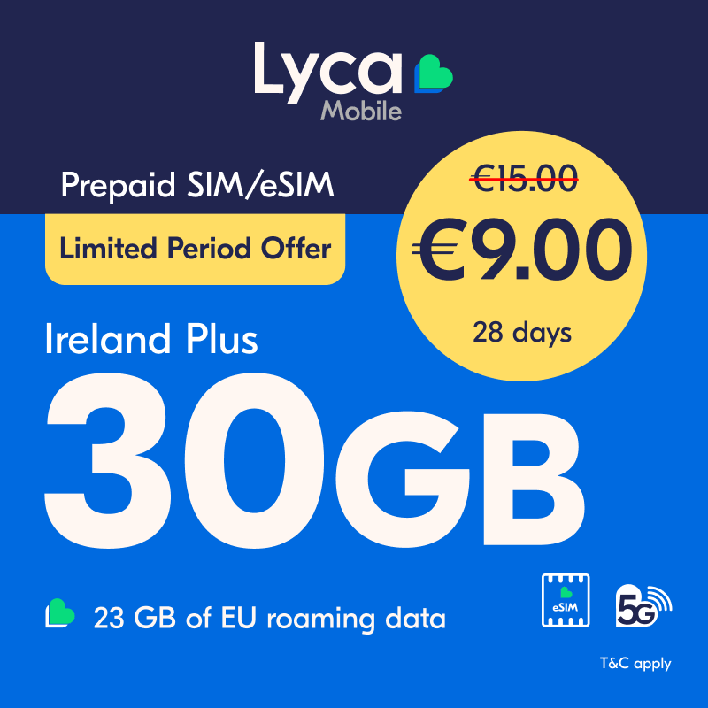 Lyca Mobile Ireland Plus