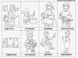 Resultado de imagen de imagenes de oficios para colorear