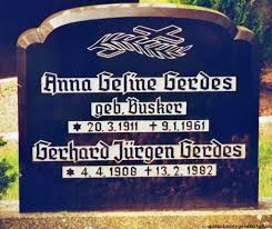 Grab von Anna Gesine Gerdes (geb. Busker) (20.03.1911-09.01.1961 ...