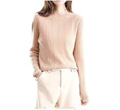 Spring Wool Sweater Loose Knit Pullover Ladies Round Neck Lace Cashmere Sweater Tops Bottoming Shirt - Product from Amazon.com