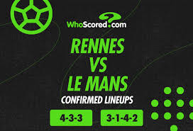 Rennes vs Le Mans Confirmed Lineups
