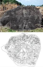 The carved basalt Monument 21 at the Mesoamerican archaeological site of Bilbao in Guatemala. Cotzumalhuapa culture, Classic period (250-900 CE) [2047x3179] : r/AncientAmericas