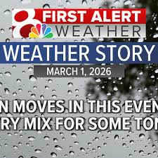 Forecast: Late-day rain transitons to wintry mix overnight