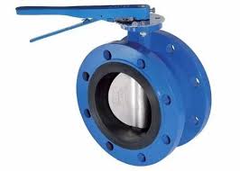 Rubber Lined Wafer Type Double Flange Butterfly Valve, Valve ...