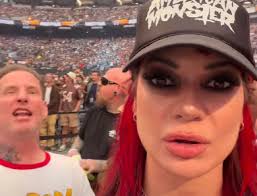 Corey & Alicia Taylor Celebrated Paige's Return Live At 'WrestleMania'