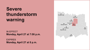 UPDATE: Thunderstorms with damaging winds and half-dollar-sized hail in North Texas Monday