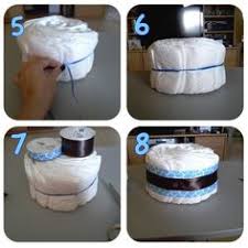 Image result for how to make diaper cake step by step with pictures