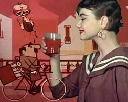 Image of vintage radio studio ad break 1940s 1950s jingle singers advertising history