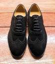 Black suede brogues