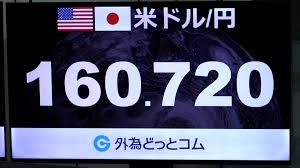 円安加速、一時160円70銭台に…為替介入への警戒感強まる