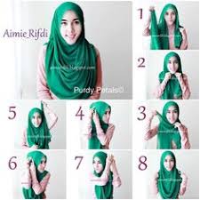 Image result for tutorial hijab