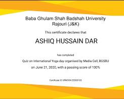 Image of Quiz Competition at Baba Ghulam Shah Badshah University