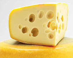 Semihard cheese: Gouda, Emmentalの画像