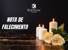 Nota de Falecimento – Ana Cristina Erbs, informa Kreitlow Funerária