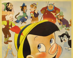 Pinocchio (Pinokyo) (1940) film posteri resmi