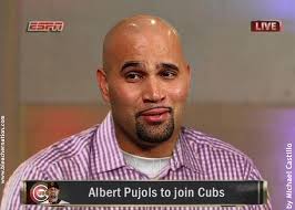 According to Ken Rosenthal, the Chicago Cubs are indeed pursuing both big-time free agent first basemen, Prince Fielder and Albert Pujols. - albert-pujols-the-decision-bleacher-nation