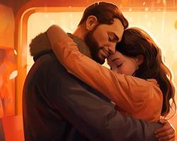 Image of person offering a virtual hug