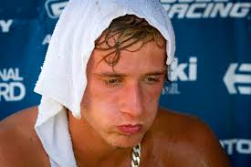 ... after the 250 motocross race at the Red Bull RedBud National on Saturday, July 7, 2012, in Buchanan, Mich. Musquin finished fourth. (James Brosher/South ... - 00101