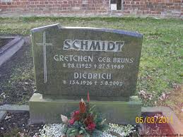 Grab von Gretchen Schmidt (geb. Bruns) (28.01.1925-27.05.1989 ...